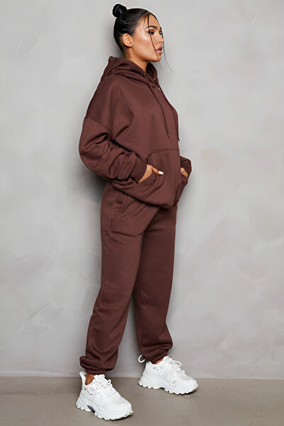 YAKAMEL طقم نسائي بغطاء للرأس مكون من قطعتين بخصر عالٍ