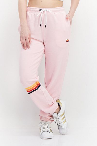 Ocean Pacific Women Drawstring Embroidered Logo Sweatpants, Pink