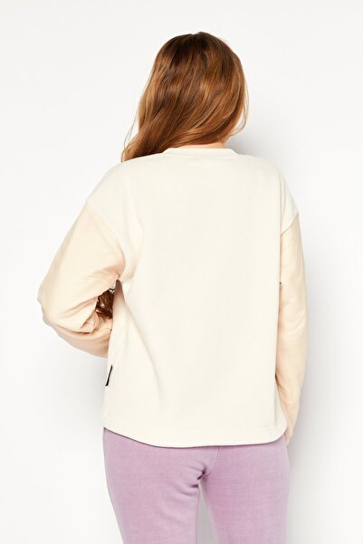 Champion Women Sportswear Fit Long Sleeves Outdoors Sweatshirts, Beige