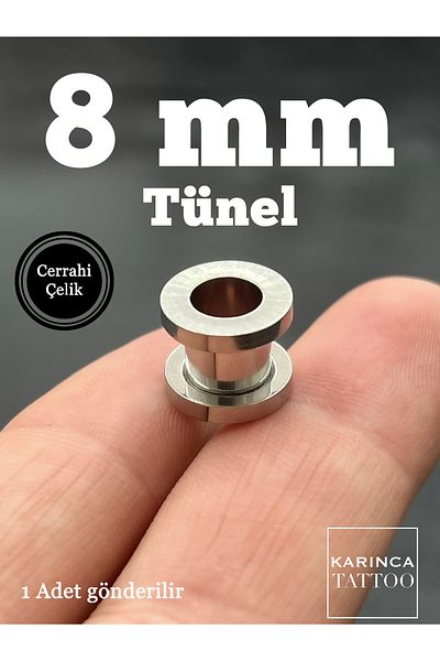 Karınca Piercing 8 mm Tunnel Piercing 100% 316L Surgical Steel