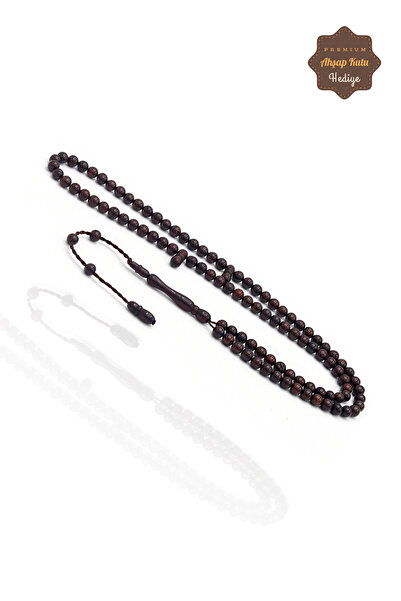 Midyat Nurtaş Gümüş Koyu Kahve Renkli 5 mm 99'luk Kuka Namaz Tesbihi 201023765