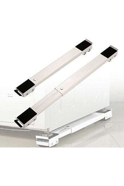 AWH 2Pc Adjustable Washer Pedestal & Fridge Base – Movable, Multi-Use Stand f...