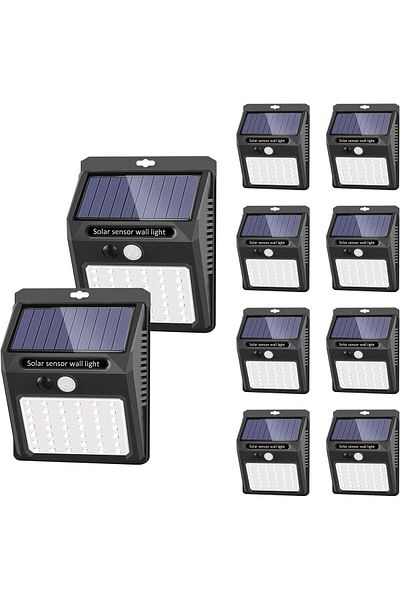 AWH Wireless IP 65 Waterproof 42 LED Solar Lights - Pack of 10/3 Working Mode