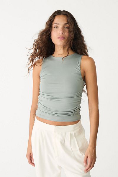 Stradivarius Polyamide draped T-shirt