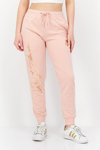 Marilyn Monroe Women Regular Fit Graphic Print Drawstring Jogger Pants, Rose Pink