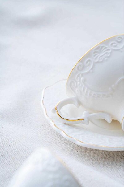 ACAR SYT-06058 Angela Gold 6lı Kahve Fincan Takımı