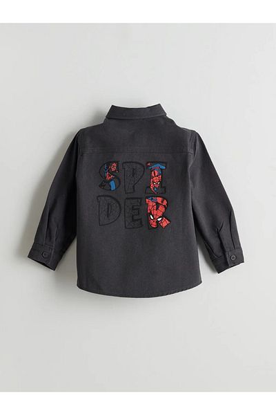 LC Waikiki Lcw Kids Anthracite Spider-Man Printed Boys' Shirt