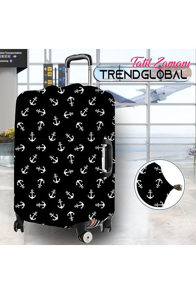 Trendglobal Geanta de protectie pentru bagaje neagra