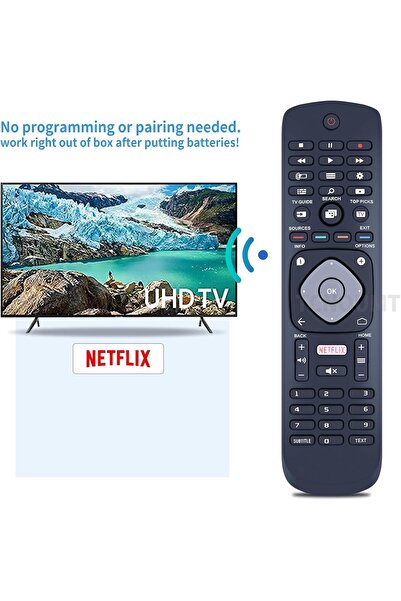 AWH Universal Remote for Philips LED TV 50PUT6103 55PUT6103 32PHT5102 43PFT5102 50PUT6102 & More