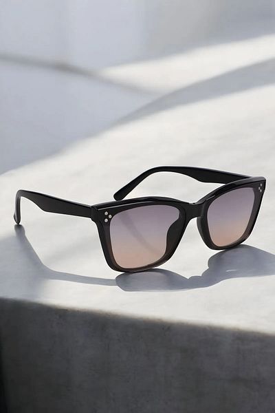 MACERATİ Black Smoked Pink Women's Sunglasses