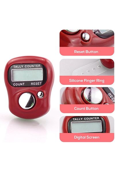 AWH Electronic Finger Tally Counter 7-Pack,Mini LCD Display,Handheld Clicker for Sports & Hobbies