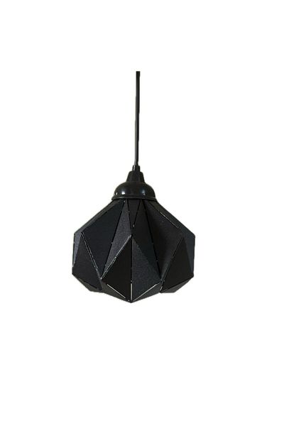 Ömür Avize Pramit Black Plastering Single Pendant Chandelier