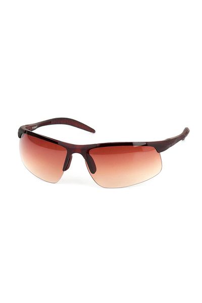 Di Caprio Men's Brown Uv400 Protection Rectangular Model Sunglasses