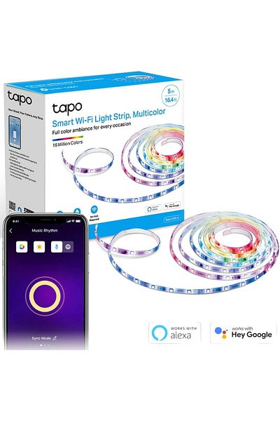 tapo LED Strip Light, Smart Led Light Strips 5m, Wi-Fi App Control