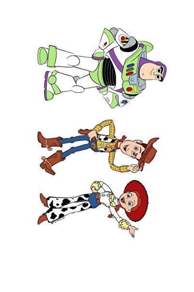 WHB TOY STORY - A4 BOYUTU  Ütü Ile yapışan Tekstil DTF Baskı görseli