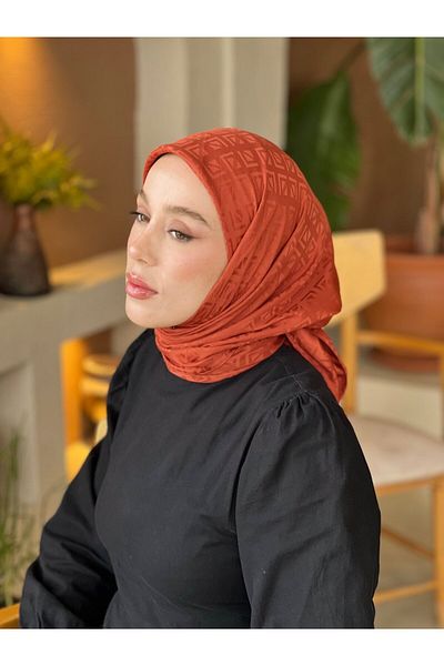 Modakaşmir Eșarfă cu model etnic din seria Jacquard mătăsoasă