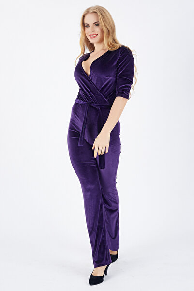 Sense Βελούδινη φόρμα με διπλό στήθος |   Tlm31799 Μωβ