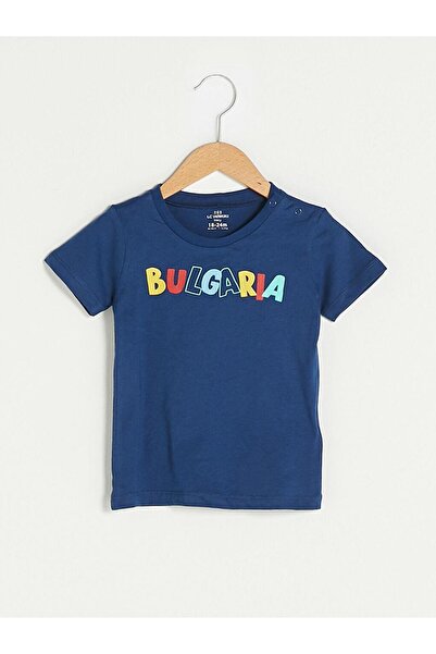 LC Waikiki Crew Neck Short Sleeve Printed Cotton Baby Boy T-Shirt (S1)