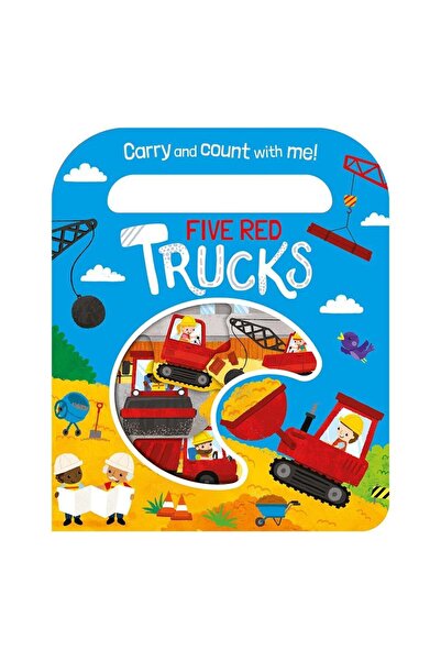 Imagine That - Cinci camioane roșii - Transportă și numără - Carte de tip tablă
