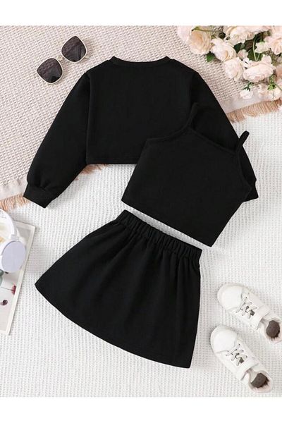 Yavrumsa Los Angeles Skirt Crop 3 Piece Set