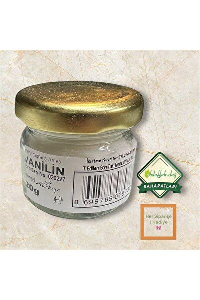 ABDULLAH DAĞ Hatay Yöresinden Doğal Saf Vanilya Vanilin Şekersiz 20 Gr