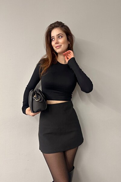 lizge giyim BİSİKLET YAKA CROP BADY