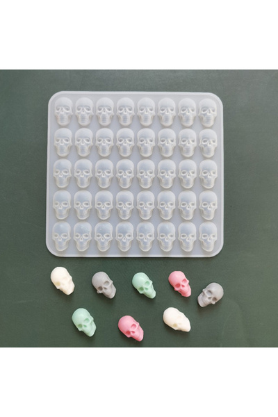 Siliko World Epoksi Kuru Kafa Kafatası Küpe Kolye Anahtarlık Silikon Kalıp