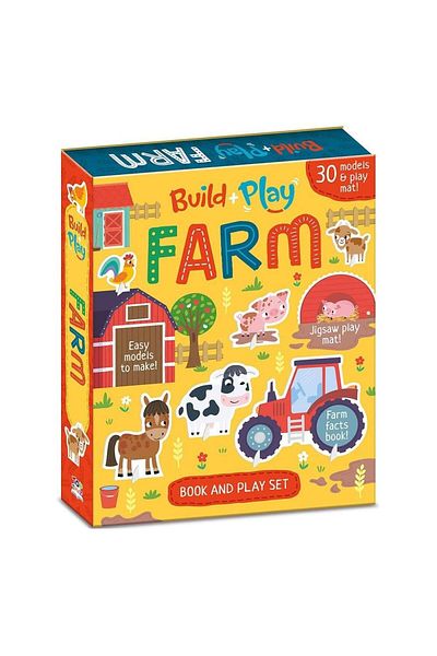 Imagine That Publishing Build and Play - Farm Book and Play Set