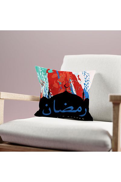 Filamente Husă de pernă cu model Ramadan, imprimată digitală pe două fețe - Ramadan
