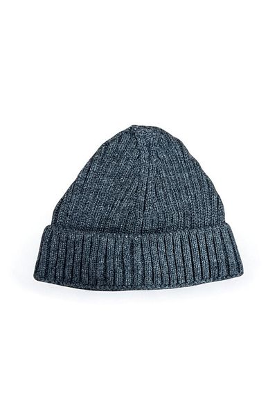 Mevo Unisex Knitwear Short Gray Colored Skullcap Beanie