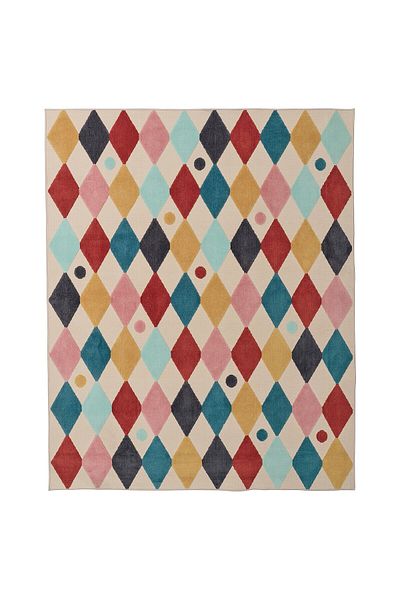 erorex Rug, harlequin pattern/multicolour, 130x160 cm
