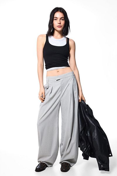 Bershka Tailored Fit Balloon Trousers Ramadan