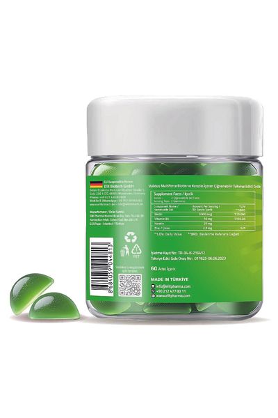 Validus Multiforce Biotin Keratin 60 Gummies