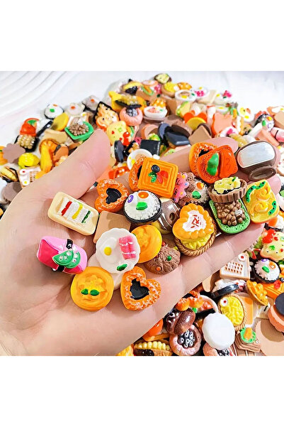 CT-TOYS (10 Adet ) Oyuncak Mutfak Oyunu Mini Yiyecek Figürleri