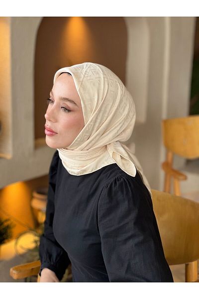 Modakaşmir Eșarfă cu model etnic din seria Jacquard mătăsoasă
