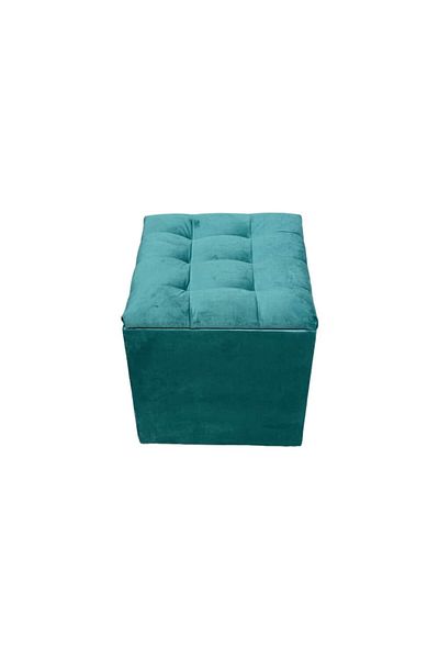 Homelux Banca cub COSY cu spatiu depozitare, 42x42x46 cm, catifea, verde