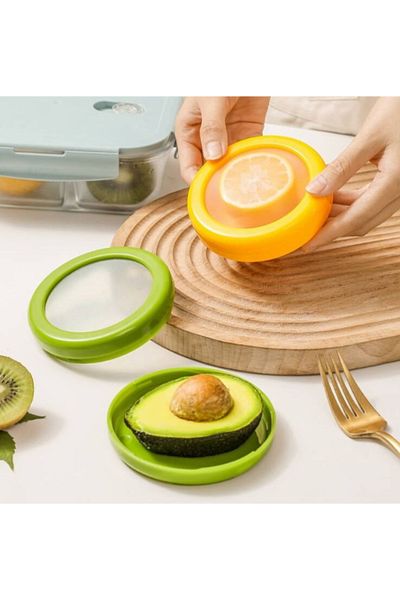 KuantumHome 1 Pcs Silicone Special Storage Container Can Be Reused, Keeps the Product Fresh and Prevents Waste