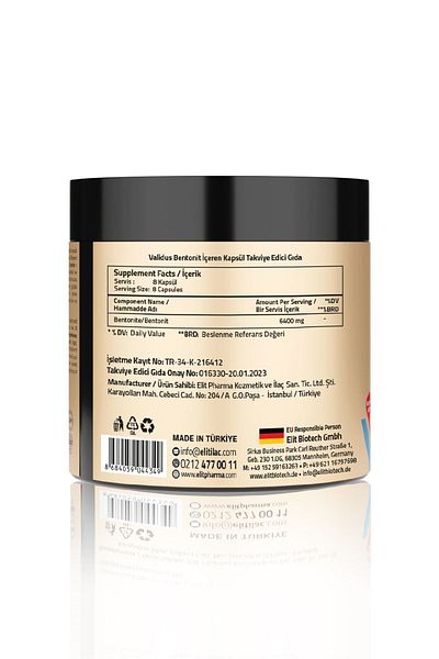 Validus Bentonite 6400 Mg - 240 Capsules Supplement