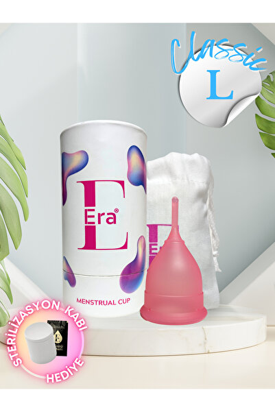 Silicone Era Era Cup - L Boy / Menstrual Cup Sterilizasyon Kabı Hediyeli ( Ad...