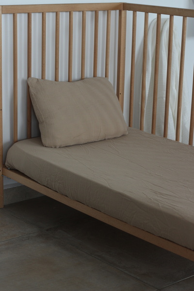 Anne Sesi Bürümcük Muslin Fitted Sheet Set 70X120 cm 100% Organic Cotton