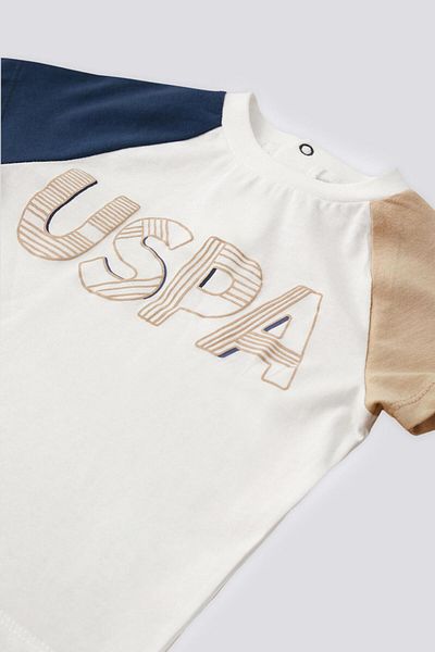 U.S. Polo Assn. Baby Boy Printed Short Sleeve Set of 2
