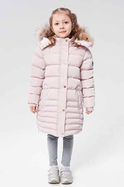 benitto kids Palton natural pentru fete Benittokids cu blană 51301