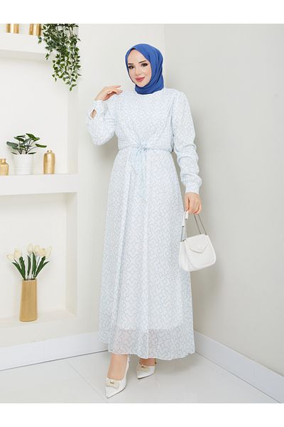 RACE FASHİON Φόρεμα σιφόν με ελαστική μέση RC1057