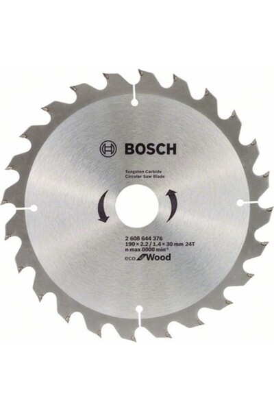Bosch Nalburkent Eco For Daire Testere Ahşap Mdf Sunta Kesme Bıçağı 190mmx 2.2 24 Diş