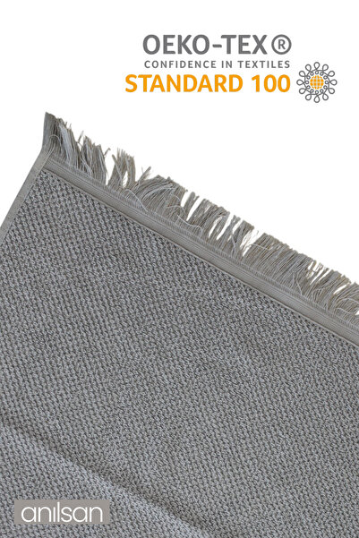 Anılsan 4-пакет сірих рушників для ванної кімнати Jelena - 70x140 см, 490 г, 100% бавовна, рушники для спа-салонів та готелів, для щоденного використання