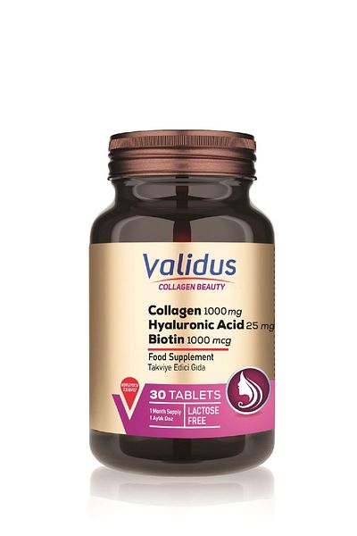 Validus 30 قرصًا من الكولاجين - حمض الهيالورونيك ريسفيراترول