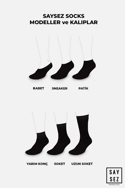 SAYSEZ Bamboo Men's Socket Long Plain Gray Melange Socks Seamless Premium Pack of 3 / Washed Scented Soft Socks