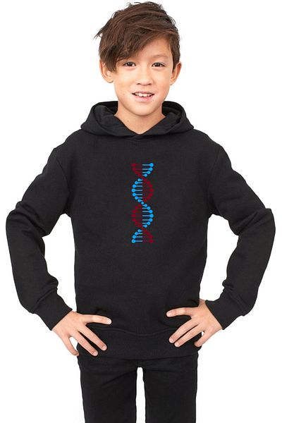 Tshirthane Детски суичър с качулка, червено-синьо-черно, 3ip