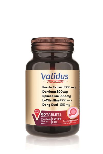 Validus كومبو-إبيميديوم للنساء 200 مجم + داميانا 200 مجم 60 قرص