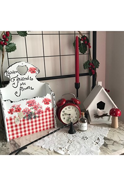 FK Home Decor Ahşap Posta Kutusu Ortanca çiçek tasarımlı & Dekoratif Kutu